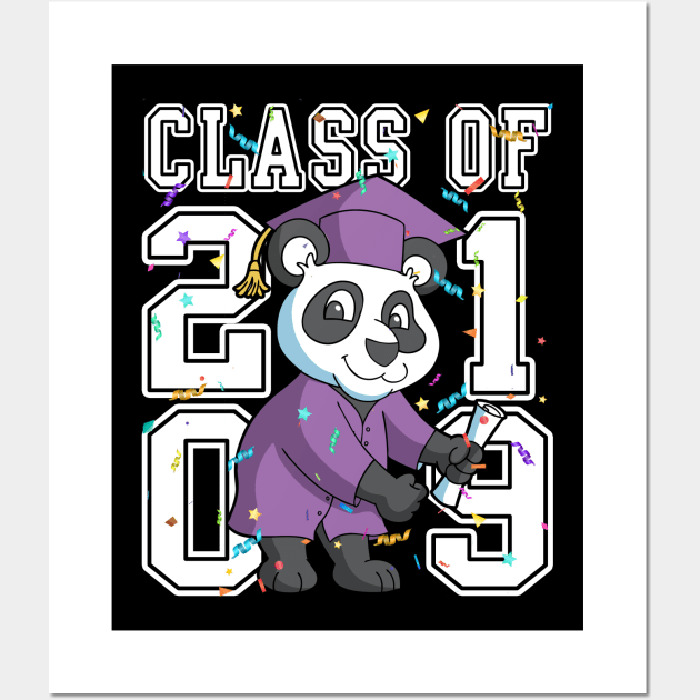 Class of 2019 Graduation Panda Flossing Floss Like A Boss Wall Art by E